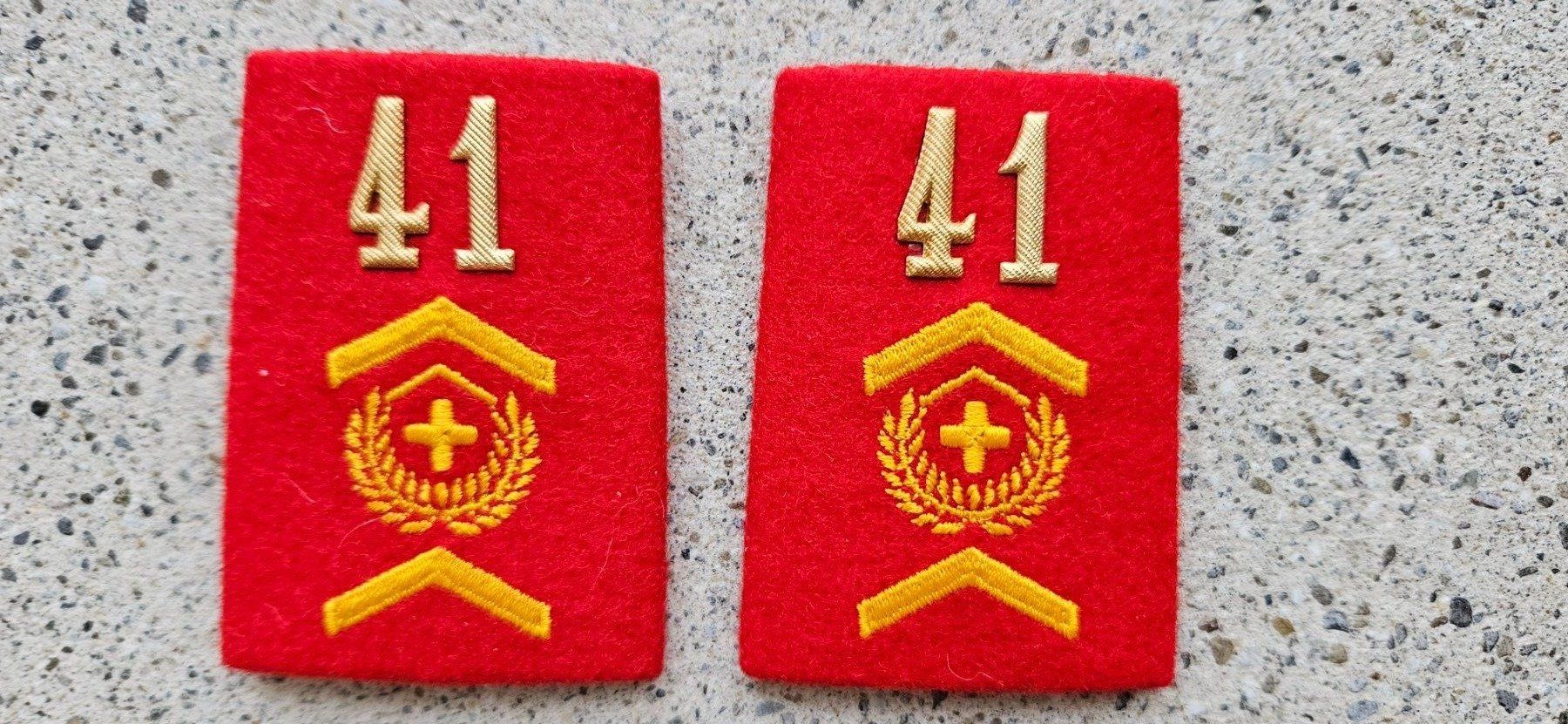Schweizer Armee Placchette & Badge: *** Patten /Schulterschlaufen mit Nummer *** – Usato da Riedholz venduto da fr_sIruP