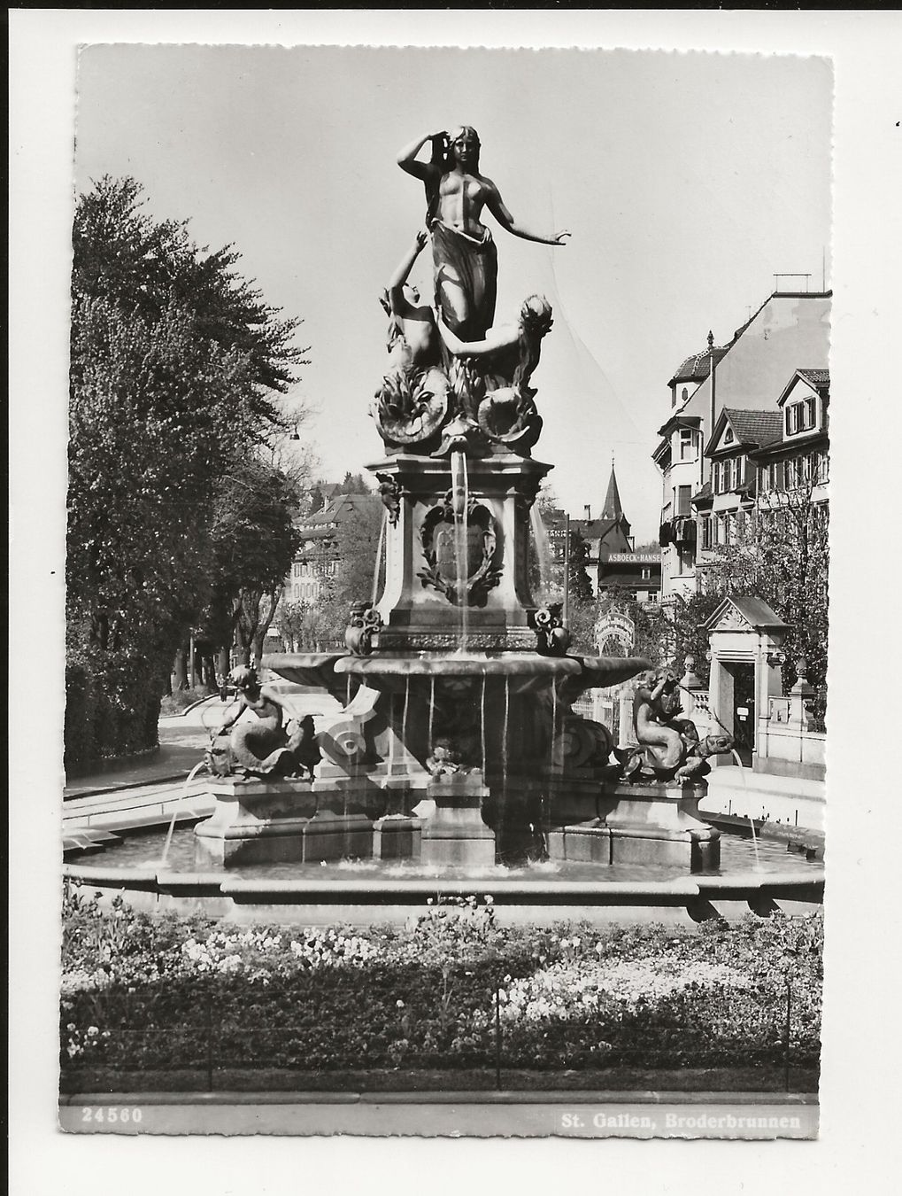 Ansichtskarten: AK 1958 Broderbrunnen St. Gallen – Gebraucht aus Greifensee von 315WDO