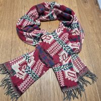 Warmer Schal/ tuch/mit Muster, Rot, neu