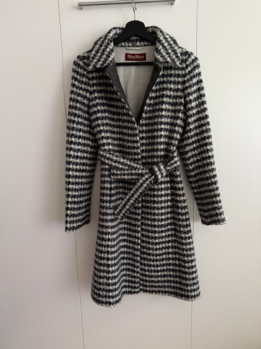 Max Mara Manteaux: Max Mara Wool Coat - Houndstooth Pattern - Size 34 – D'occasion à Luzern par rec_8srh