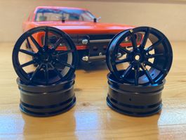 RC Aluminium-Felgensatz  1:10  "Hazzard" schwarz 26mm NEU!
