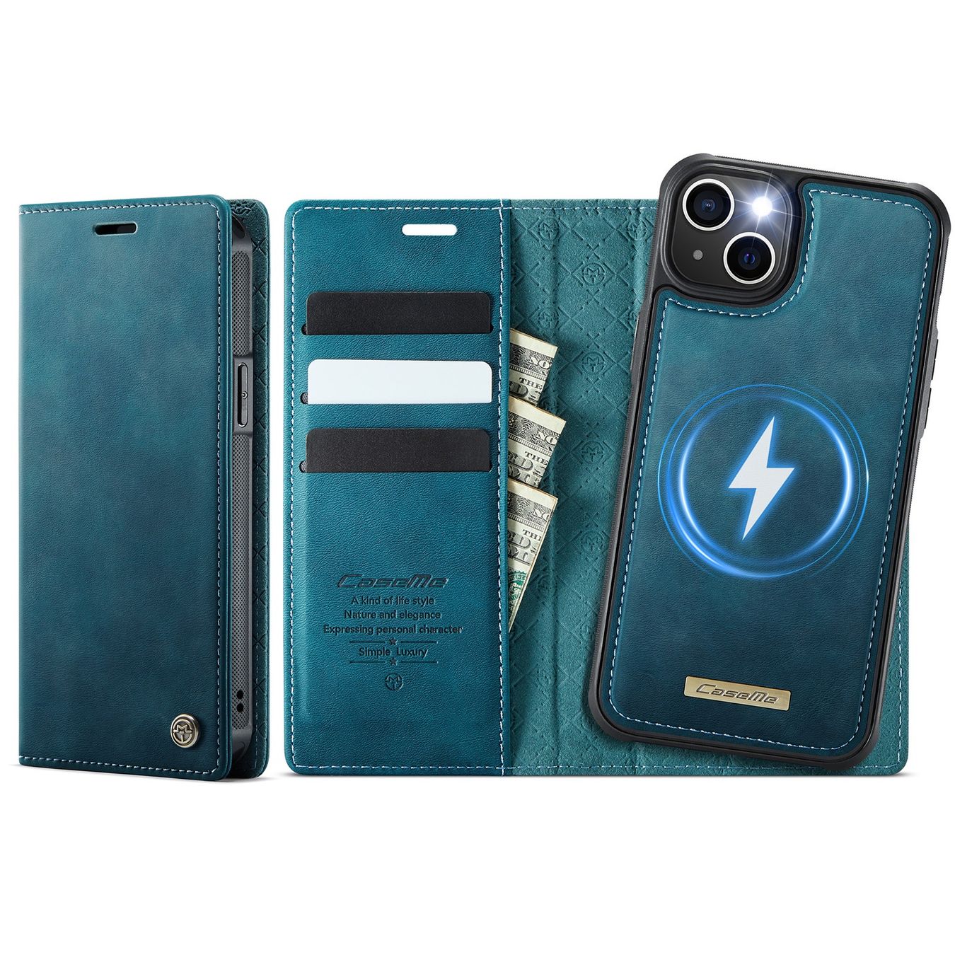 Cover & Protezioni schermo: iPhone 14 - étui à rabat portefeuille antichoc Bleu – Nuovo e nell'imballaggio originale da Morges venduto da DigiAC 1
