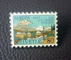 Pin Briefmarke - EUROPA - Helvetia 80