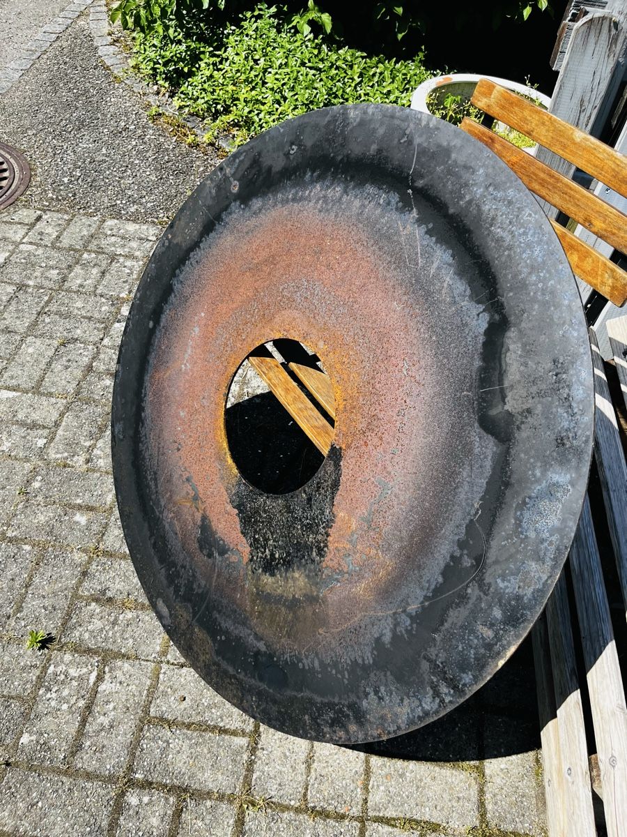 Bracieri: Grosser Feuerschale Ring Stahlring 1 Meter  – Usato da Heimenhausen venduto da Bufnof 3