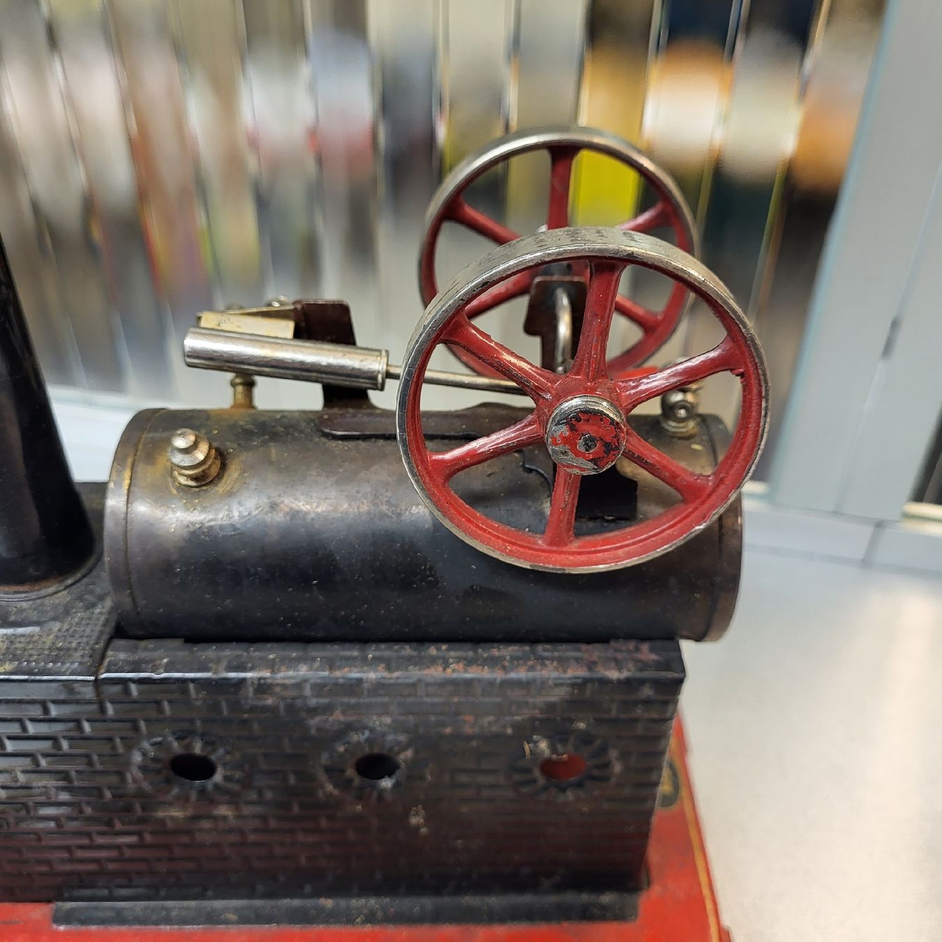 Alle Maschinen: Blech-Dampfmaschine antik – Gebraucht aus Kägiswil von Megafi56 1