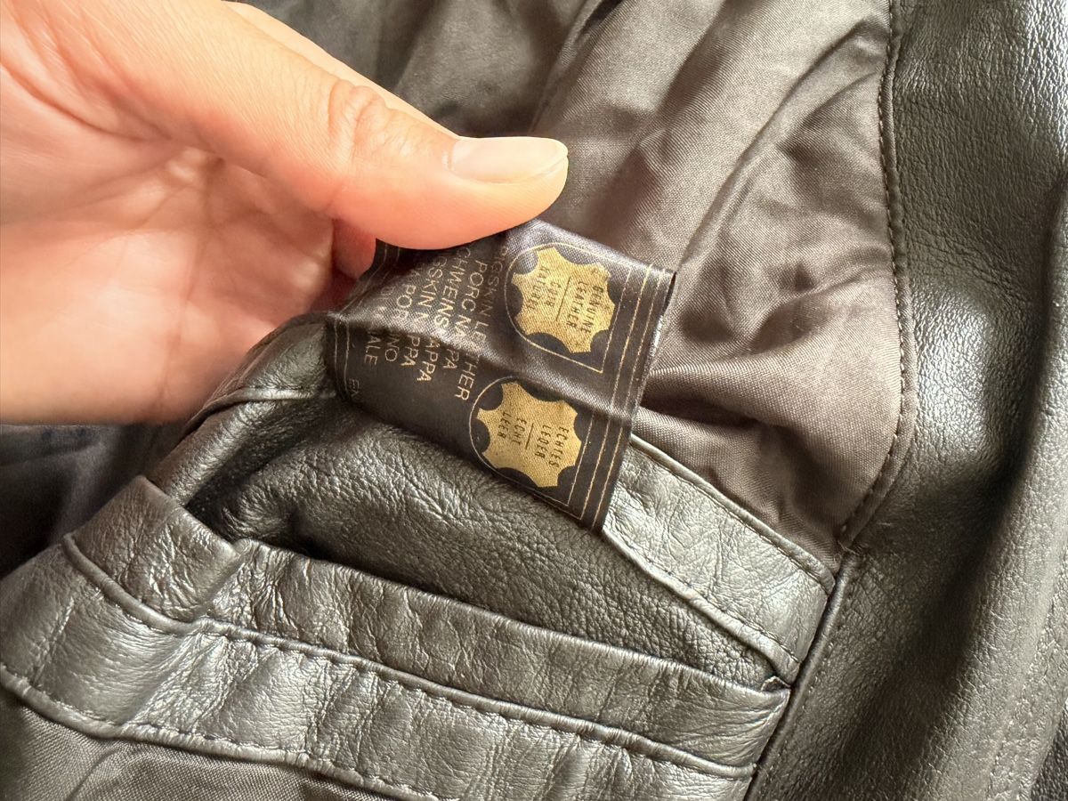Vestes: Authentic vintage oversize leather jacket – D'occasion à Steinhausen par myclosetsale 1