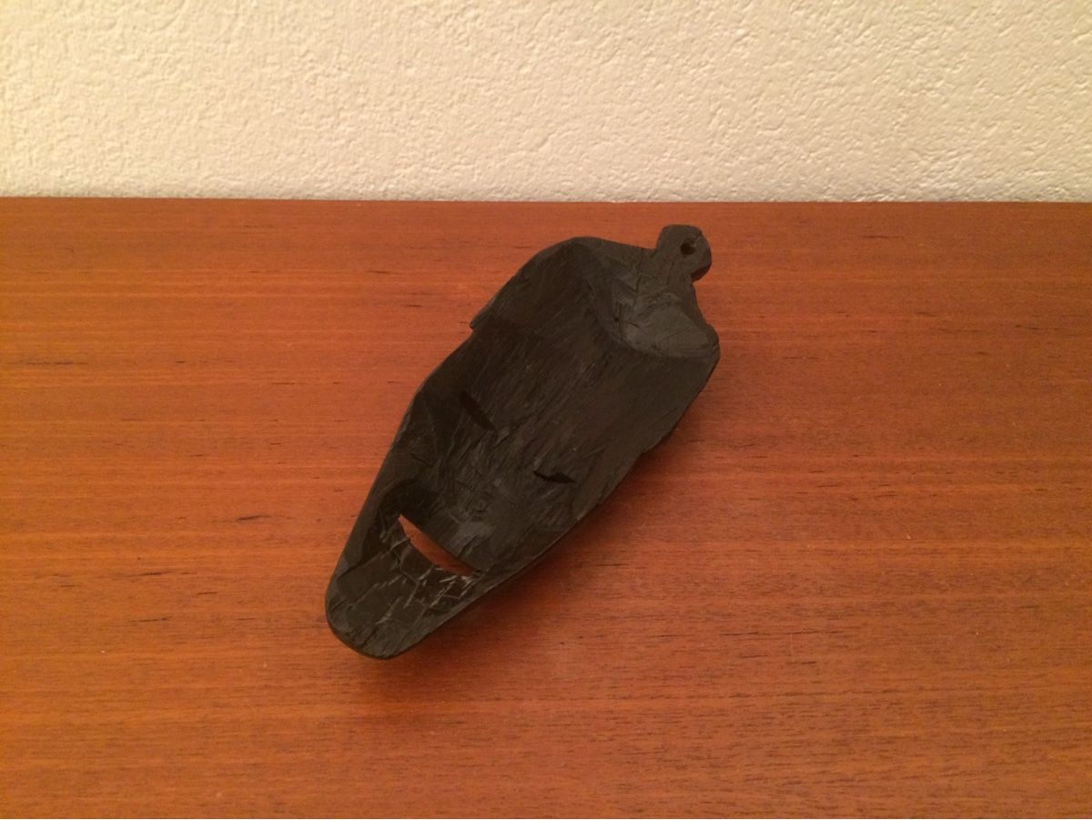 Internationale Kunst: Vintage Holzmaske afrikanische Wandmaske Wandskulptur Maske – Gebraucht aus Zürich von Vintagewiesel 2