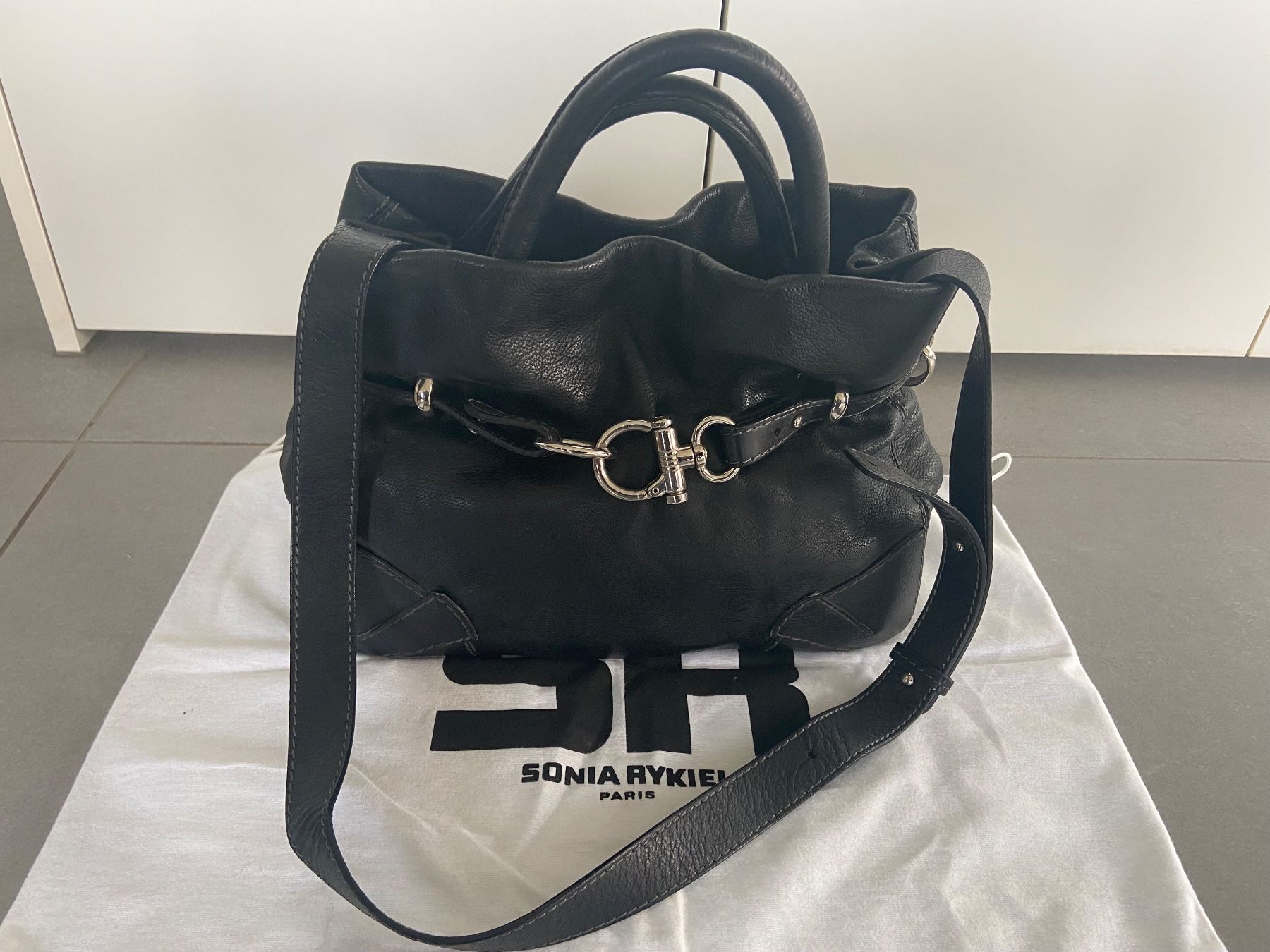 Sonia Rykiel Borse da donna: Sonia Rykiel Ledertasche schwarz – Usato da Zug venduto da bof03