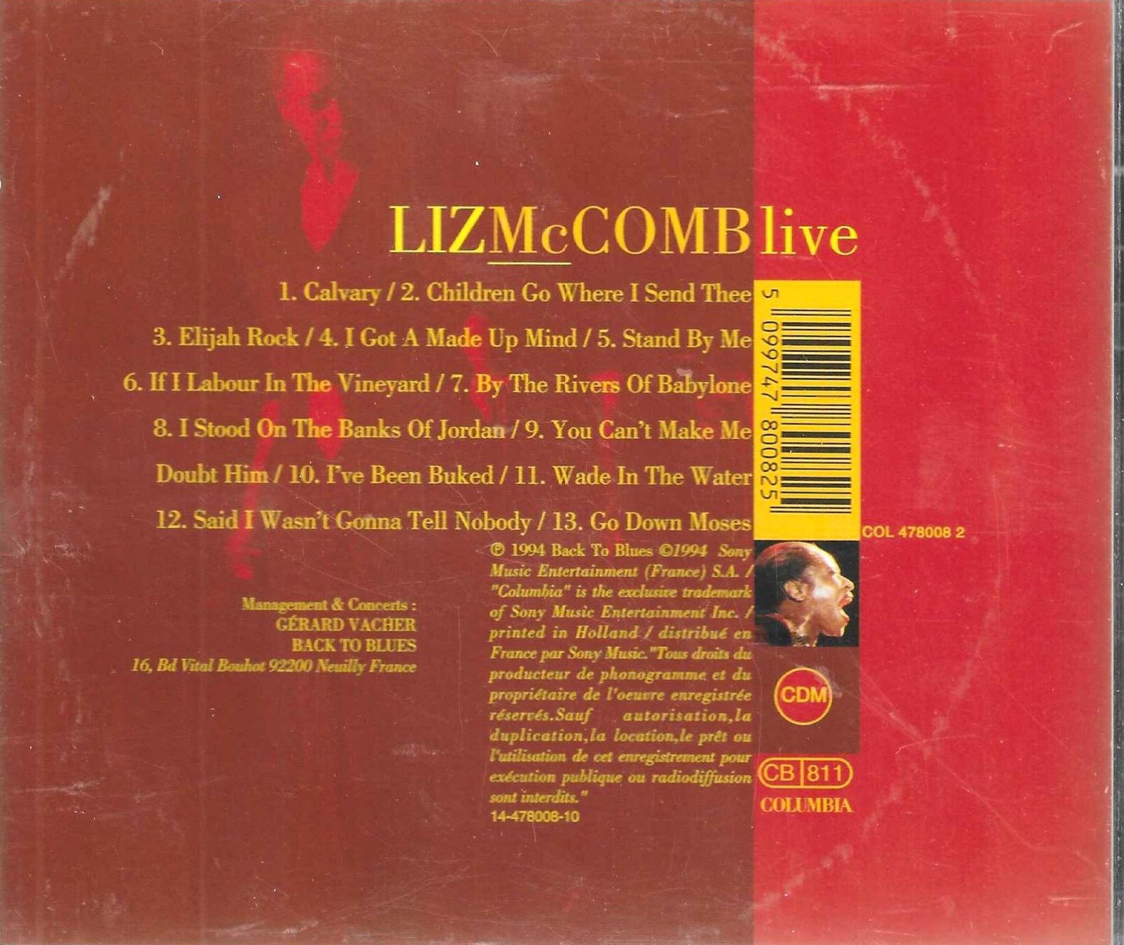 CD: Liz McComb - Live – Usato da Savagnier venduto da Ne2065 1