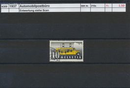 1937 "Automobilpostbüro", gestempelt