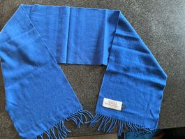 Schal Merinowolle ,blau ,gebraucht