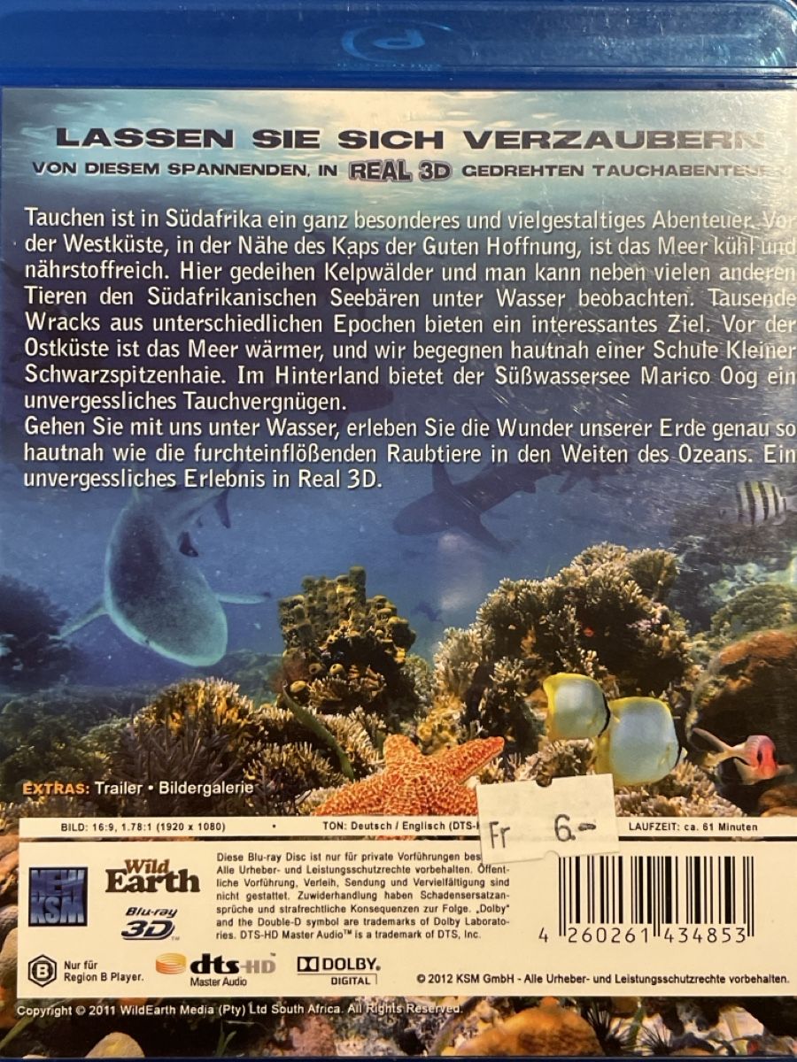 Tutti i DVDs: Dive 3D - Im Reich der wilden Haie – Nuovo (secondo la descrizione) da Waldenburg venduto da Gonzo8 1