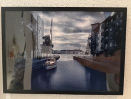 Fotokunst „Aalborg – Am Wasser“ – Fine-Art-Print A4 im Metal