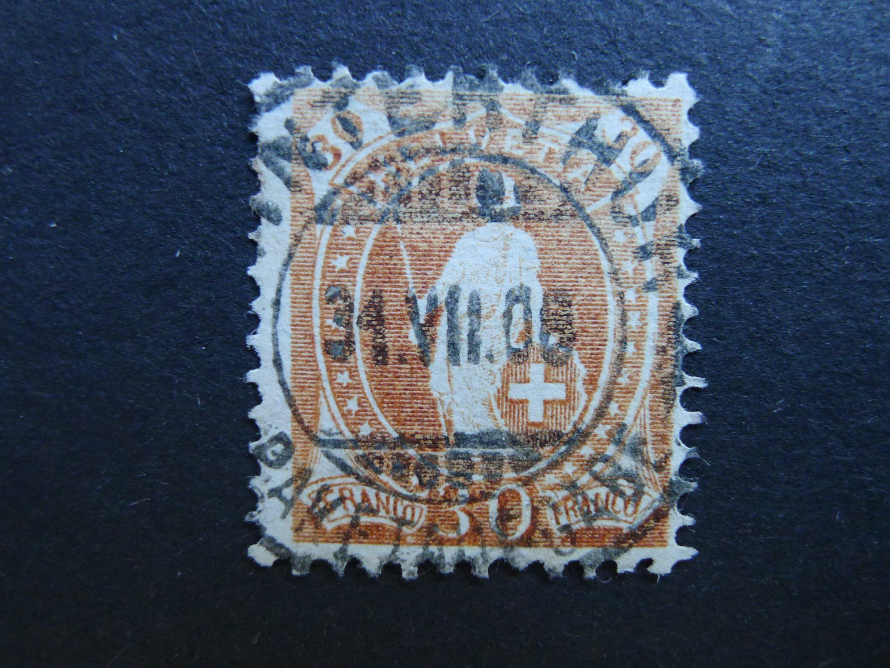 Tutti i francobolli: 1907 Nr. 96A mit Vollstempel WINTERTHUR – Usato da Dagmersellen venduto da wyss1982