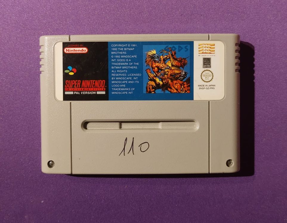 Nintendo Giochi: GODS -  Super Nintendo - SNES – Usato da Bichelsee venduto da Kompiuter