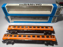 Märklin 2x  SBB Eurofima Wagen 1.Klasse orange 4162, AC