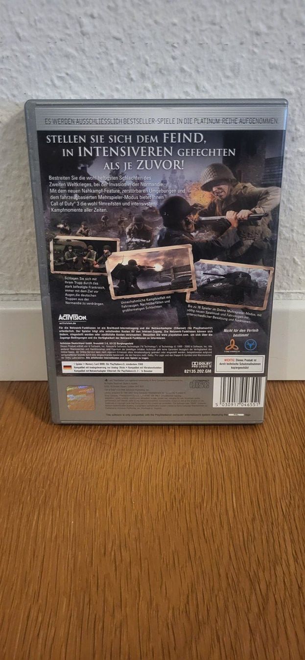 Sony Spiele: PS2 - Call of Duty 3 – Gebraucht aus Münsingen von Heroism2010 1