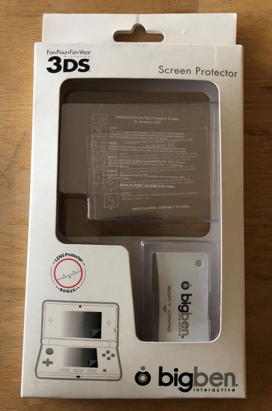 Nintendo Spiele: Screen Protector Nintendo 3ds – Neu (gemäss Beschreibung) aus Kestenholz von Inna09