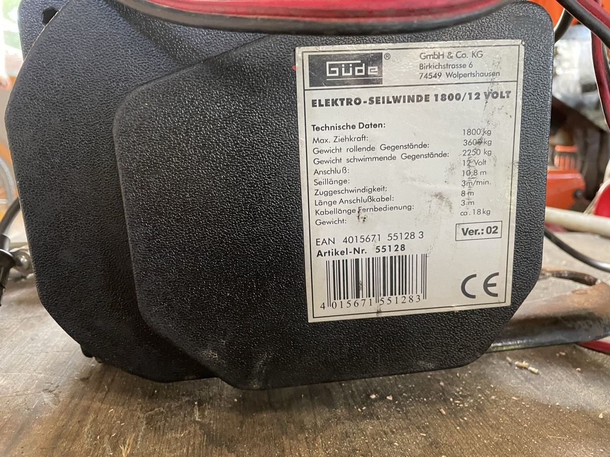 Tutti gli attrezzi: Seilzugwinde 12v Gebraucht! – Usato da Gipf- Oberfrick venduto da T30Zimm 6