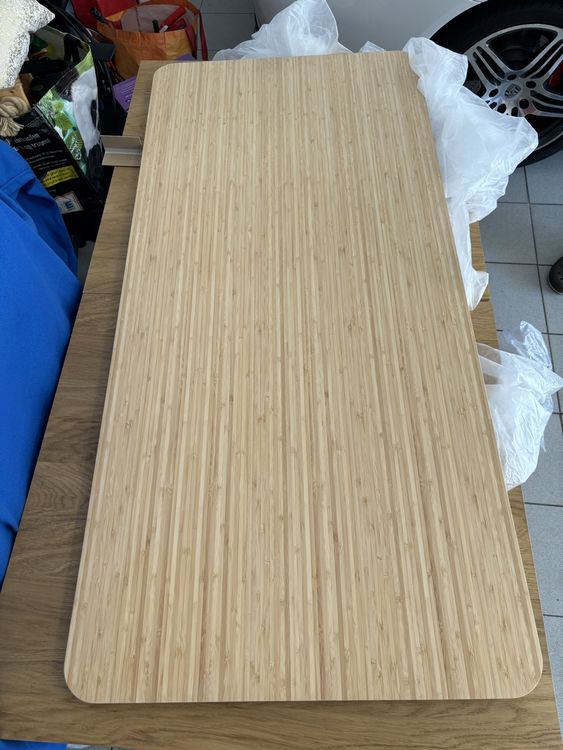 Schreibtisch IKEA Anfallare, Bambus, ca 1.5 Jahre alt (Gebraucht) in Wilen  b. Wollerau fr CHF 129  nur Abholung auf Ricardo kaufen