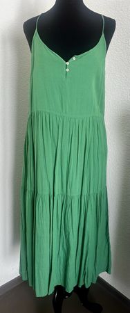 Kleid Baumwolle grün m