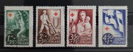 Finnland 1945: Rotes Kreuz Komplettsatz Wiederaufbau (4 W. M