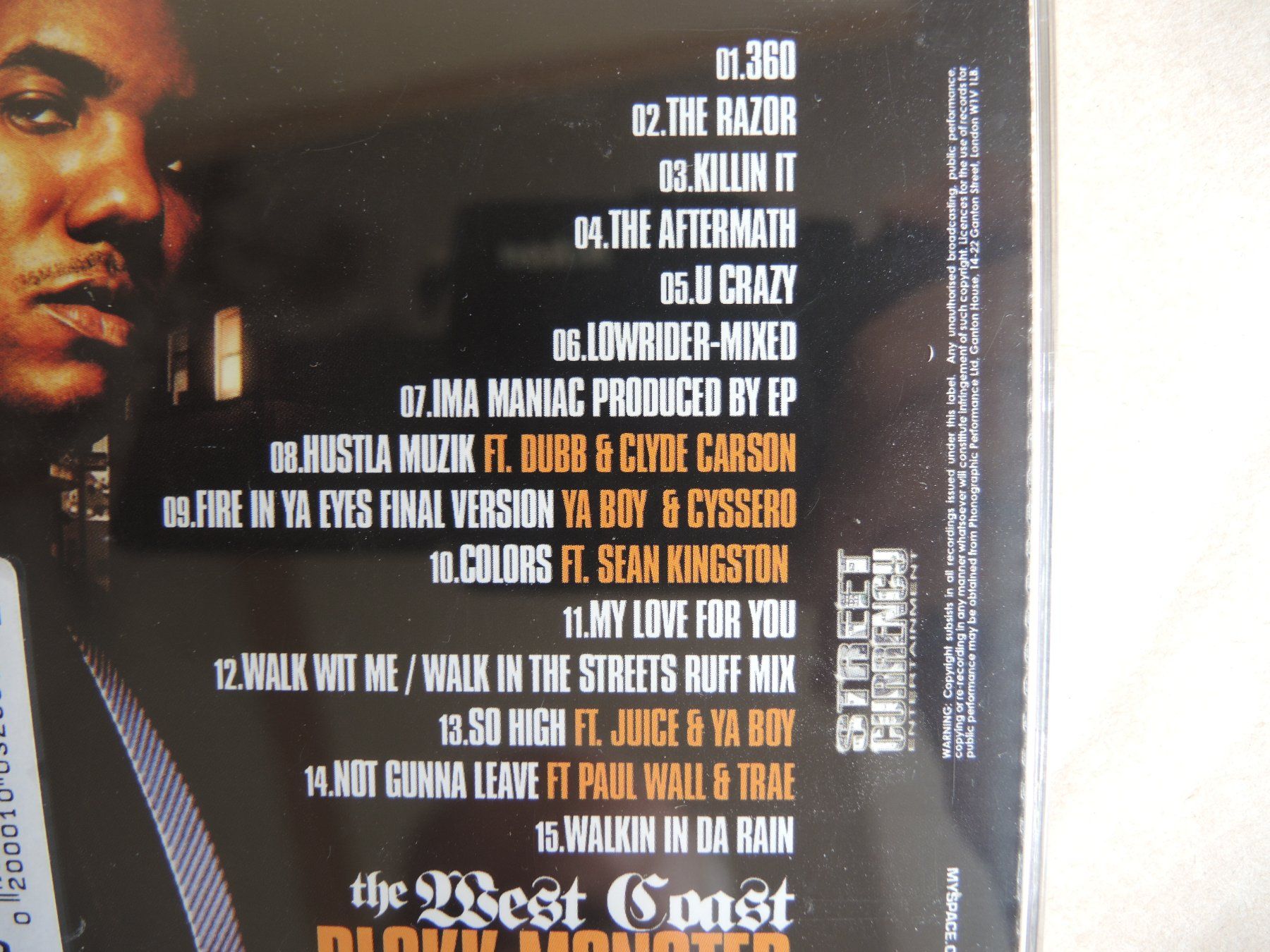 CDs: CD the game  The West Coast BLOKK MONSTER – Gebraucht aus Rorschach von maeck8 3