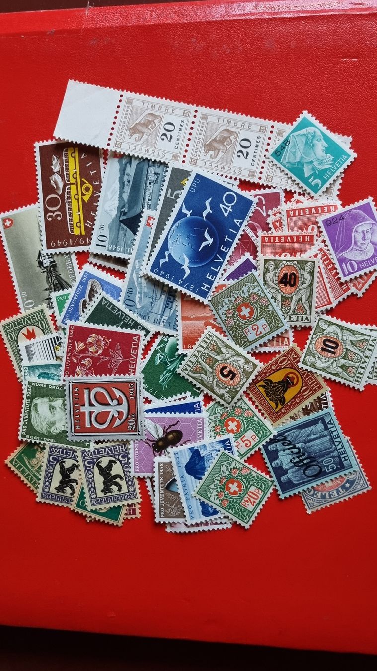 Tutti i francobolli: SAMMLUNG: DIVERSE MARKEN,PORTO SCHWEIZ – Nuovo (secondo la descrizione) da Heimenschwand venduto da rog_p7h9