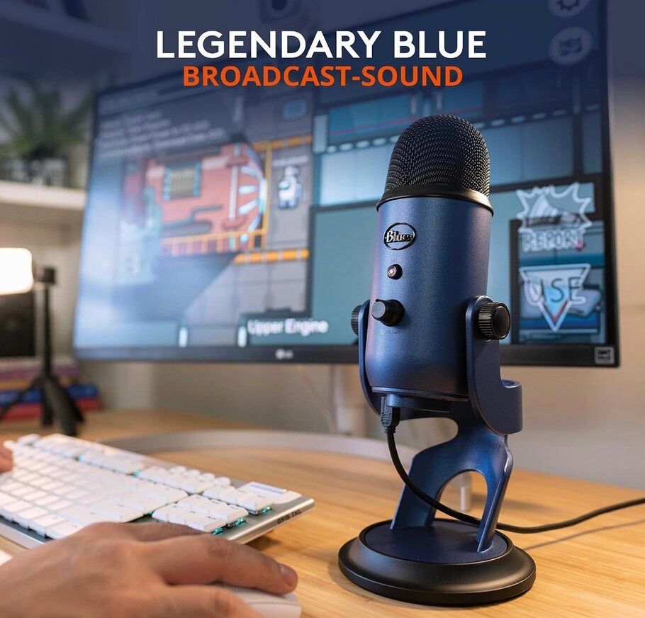 Logitech Microfoni: Logitech Yeti Blue USB Mikrofon – Usato da Rüschlikon venduto da topswissvintage