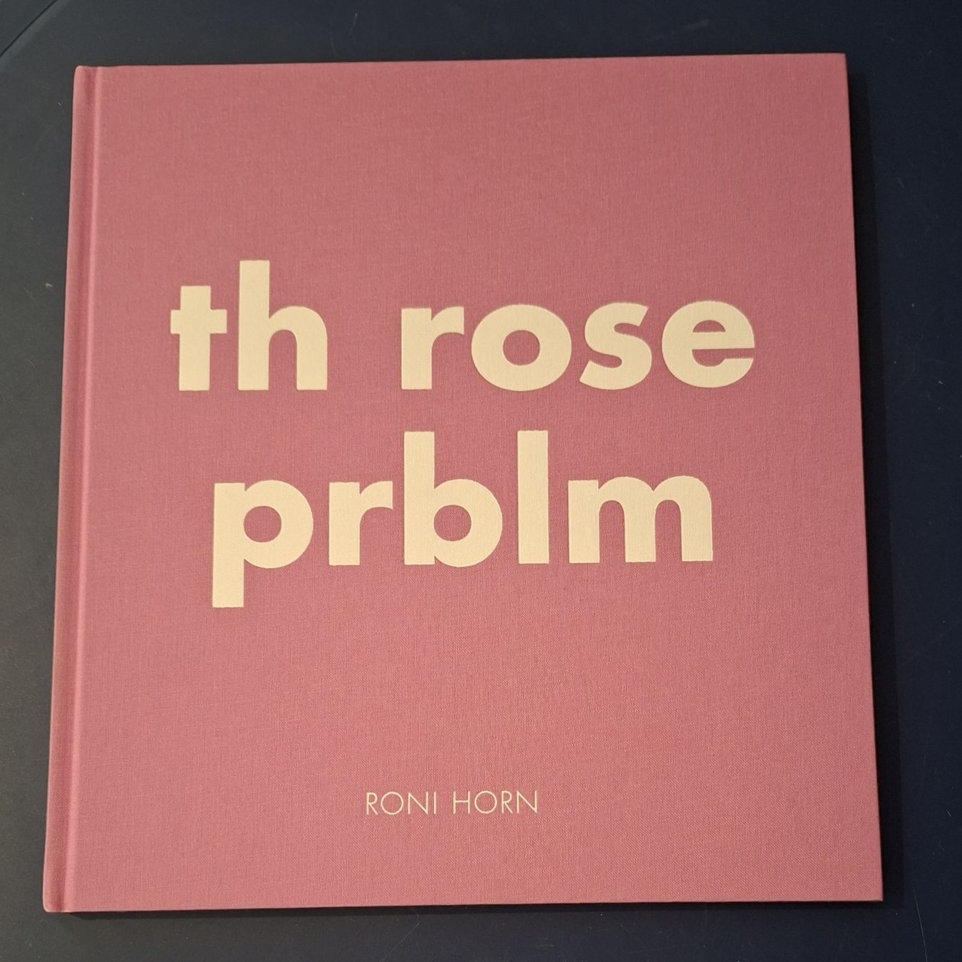 Livres: Roni Horn "Th Rose Prblm" Bildband Steidl 2015 – Neuf (Voir description) à Niederglatt ZH par Siegfried67
