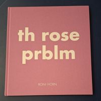 Roni Horn "Th Rose Prblm" Bildband Steidl 2015