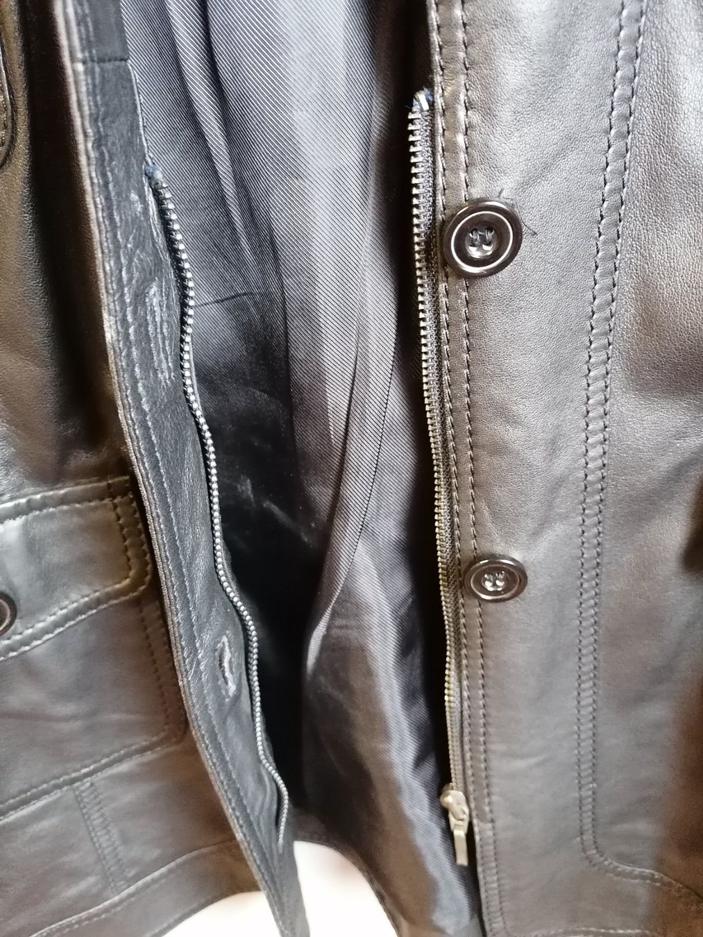 Maddison Jacken: Veste en cuir noir  Maddison gr 44 – Gebraucht aus Bassecourt von Adeli16 3