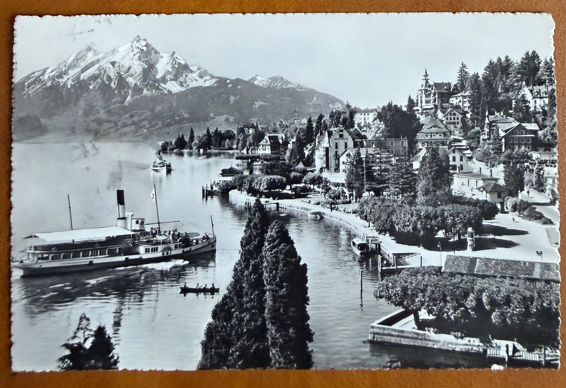 Cartoline postali: Weggis - Dampfschiff 1959 – Usato da Lutry venduto da Ediego