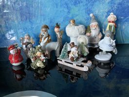 Weihnachtsdeko Weihnachtsmann Engelfiguren Adventskalender
