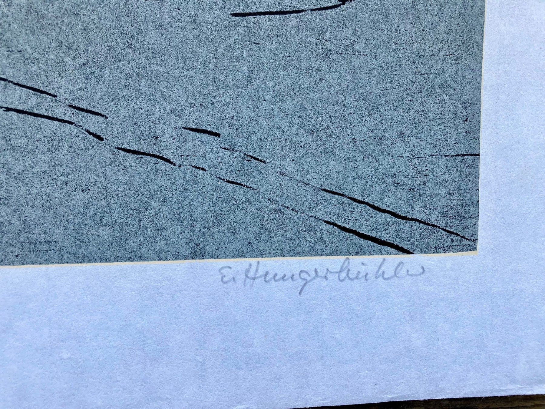 Xilografie: Holzschnitt von Emil Hungerbühler – Usato da Winterthur venduto da Barunggeli 1
