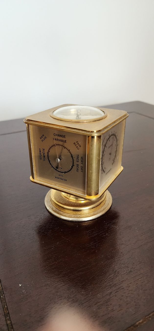 Angelus Orologi da terra & Orologi da parete: Pendulette Angélus Météo Plaqué Or – Usato da Vevey venduto da var_5d8n 3