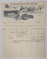 Münchwilen 1902 - Litho Briefkopf,  Heitz & Co.