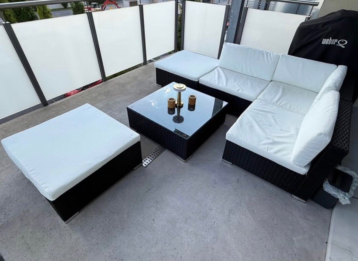 Sedie a sdraio: Rattan Garden Lounge Set – Usato da Sirnach venduto da sirnach.uni