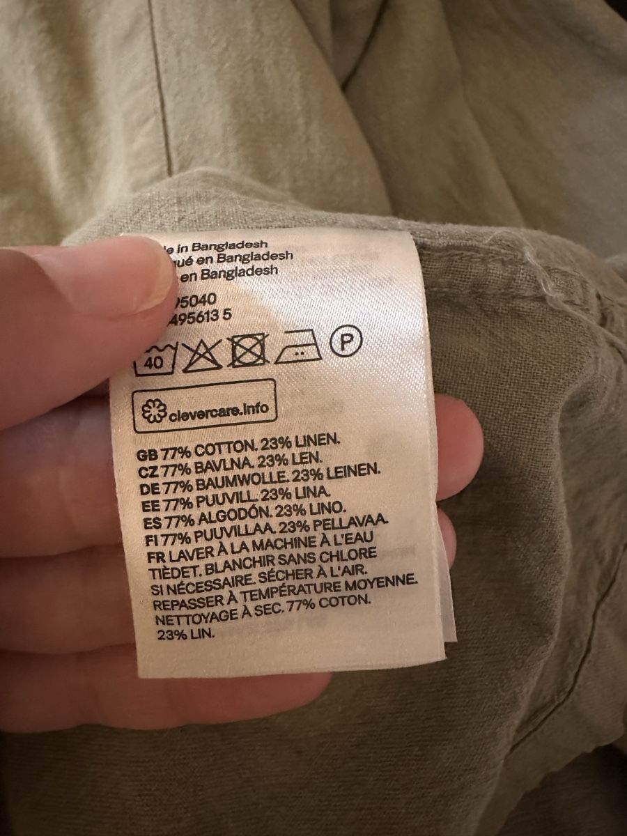 H&M Hemden: Cotton and linen shirt M – Gebraucht aus Bellinzona von Samirablank 4