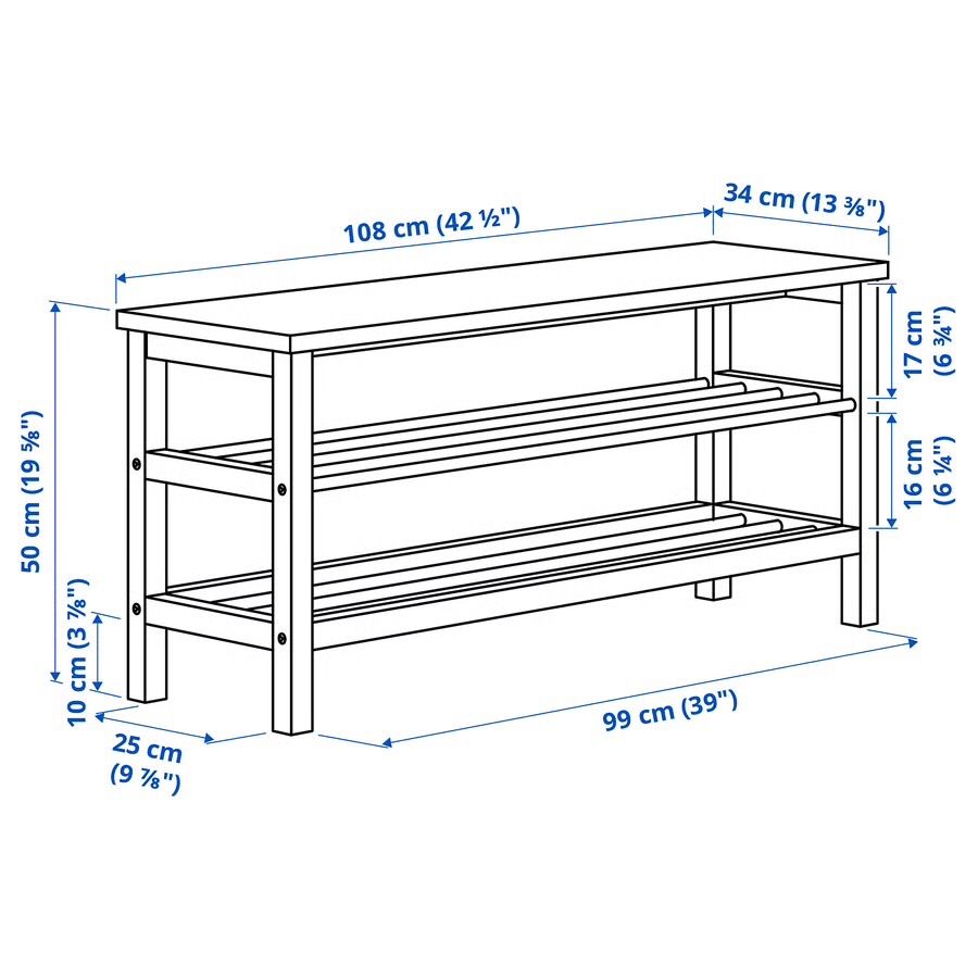 Ikea Bancs: Schuhregal Bank weiss – D'occasion à Zürich par bir_d95j 1