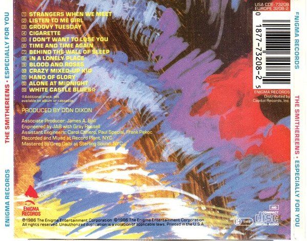 CD: CD The Smithereens - Especially for you (1986) – Usato da Möriken AG venduto da mineralia 1