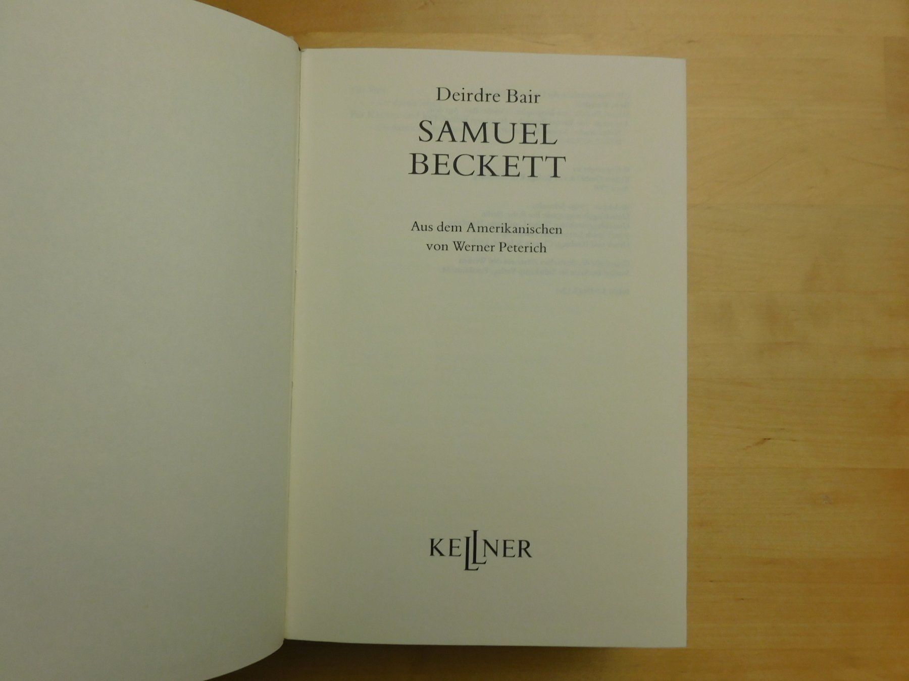 Libri: Samel Beckett - Eine Biographie - Deirdre Bair – Usato da Emmenbrücke venduto da Dickens 2