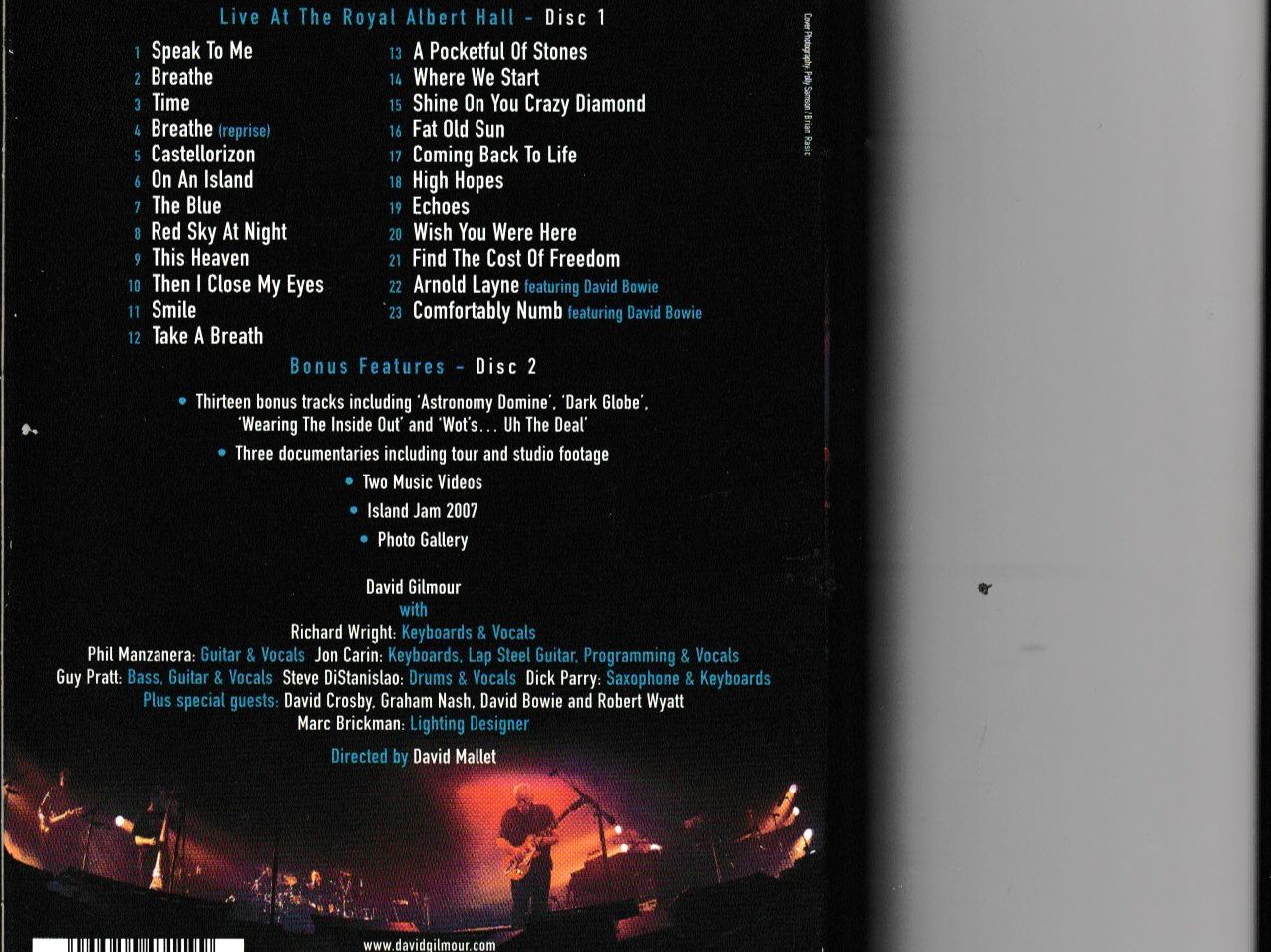 Alle DVDs: David Gilmour - Live at the Royal Albert Hall – Neu (gemäss Beschreibung) aus Chur von zowie72 1