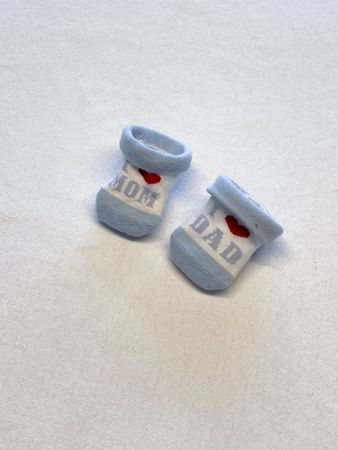 Baby Socks - I love Mom & Dad - Newborn Gift Idea!