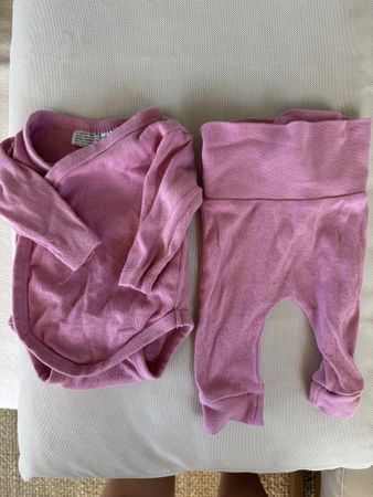 Pink Bodysuit and Pants, Size Newborn 50