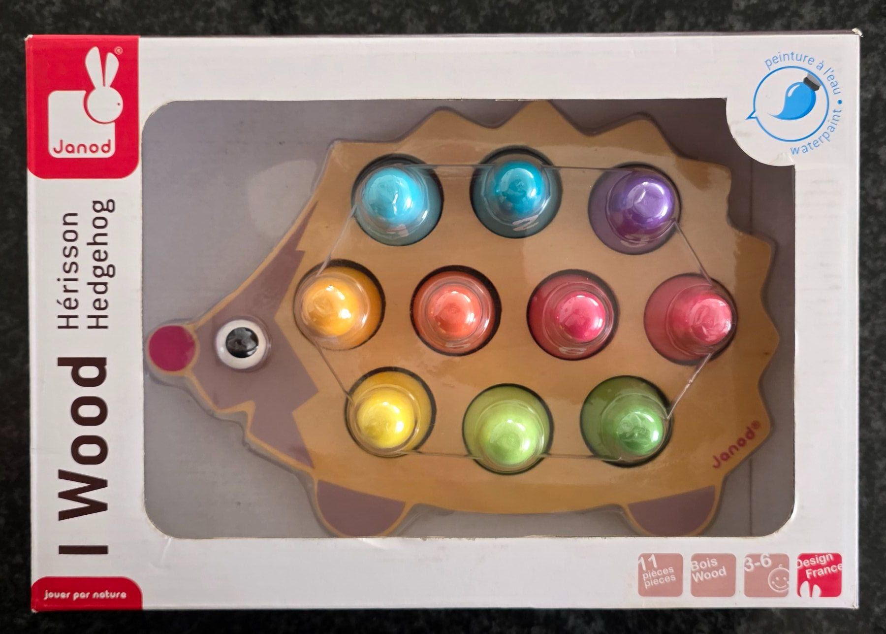 Janod Puzzle: Zahlen 1 - 10 / Puzzle aus Holz / Igel – Nuovo (secondo la descrizione) da Mümliswil venduto da muzimo 2