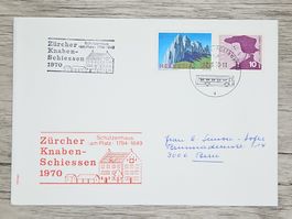 CL17 Enveloppe + Timbre Suisse 1970