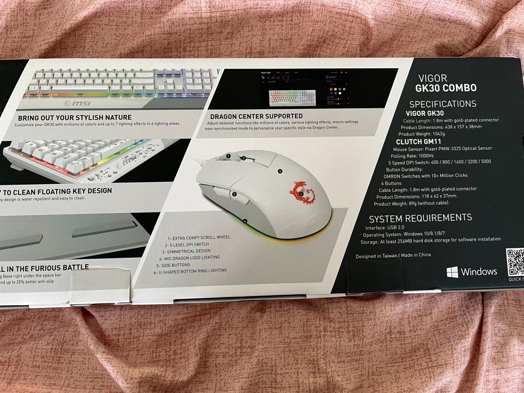 MSI Tastiere: Clavier + souris MSI VIGOR GK30 COMBO – Usato da Court venduto da Style_ambre 3