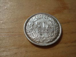 (D2) 1/2 Franken 1966 UNZ-STGL