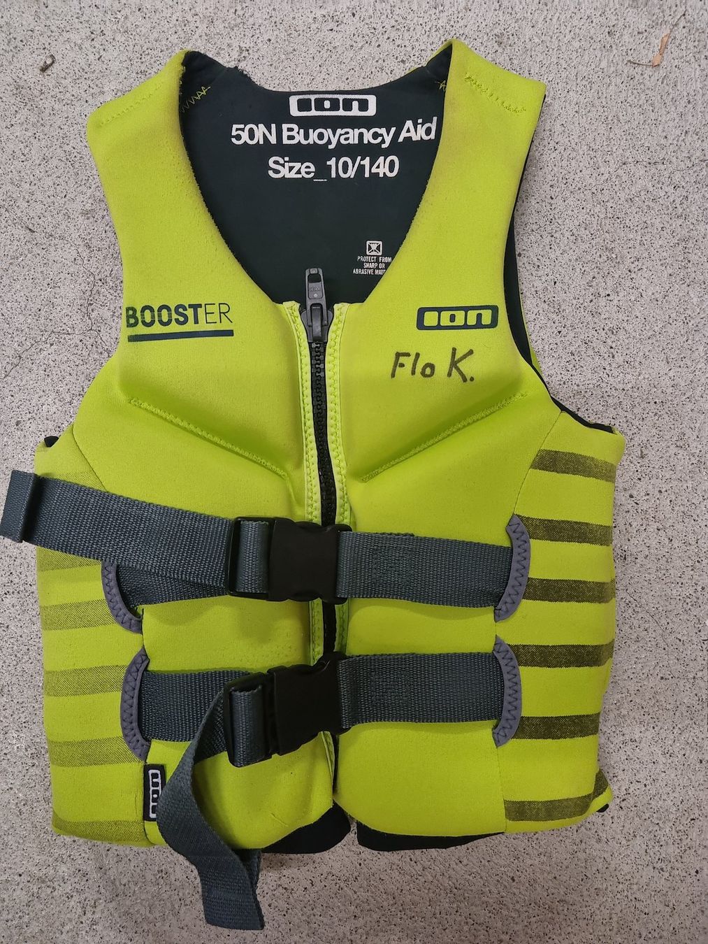 Schwimmwesten: Schwimmweste Booster Gr 10/140 gelb – Gebraucht aus Unterseen von Kau99